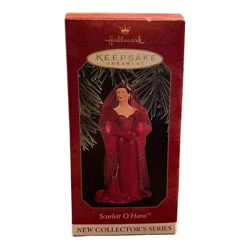 Hallmark Keepsake Ornament Scarlett O'Hara in Red Party Dress #1 in Series